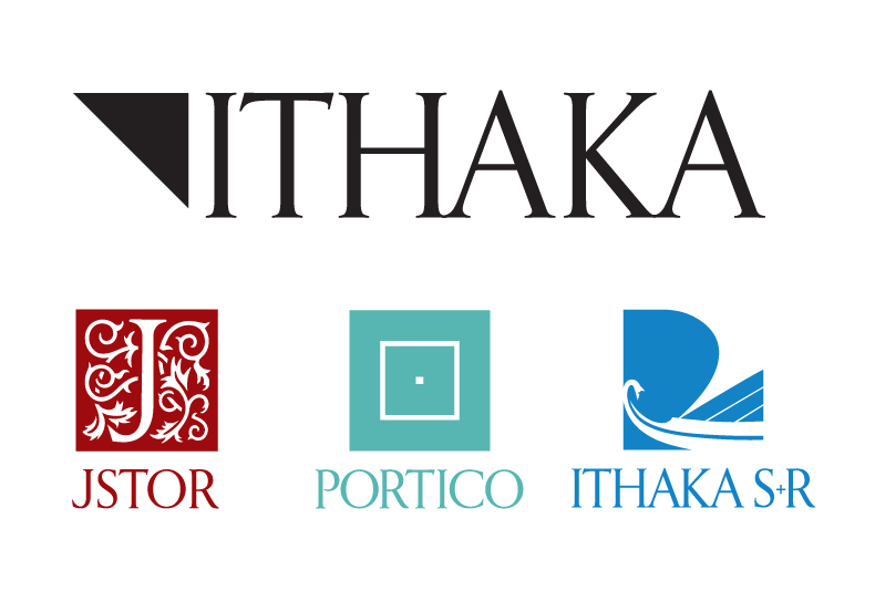 ITHAKA logo with JSTOR, Portico, and ITHAKA S+R logos
